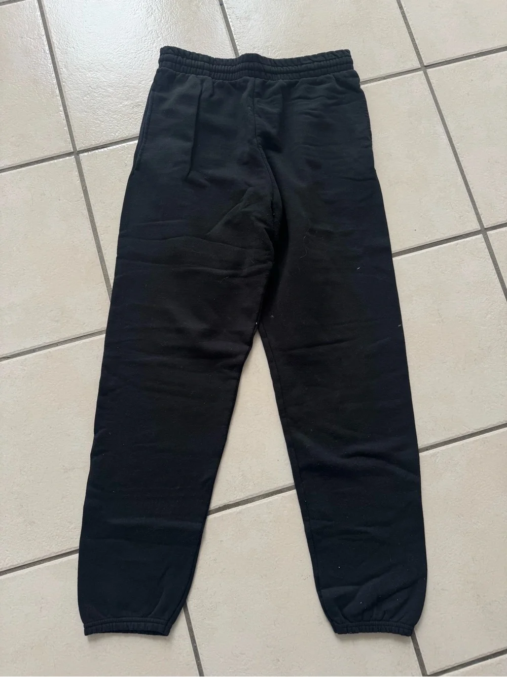 Black Cotton Jogger Pants